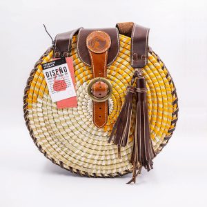 Cartera ñocha cuero redonda