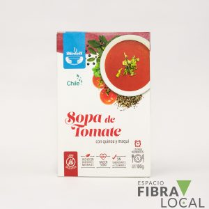 Sopa de tomate con quinoa y maqui