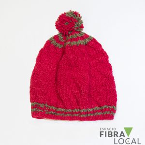 Gorro de lana rojo Manos de Contulmo